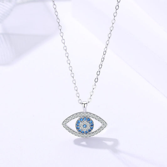 925 Sterling Silver Eye Necklace