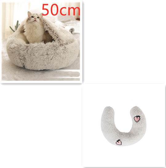 2 In 1 Pet Bed Fluffy Warm Bed